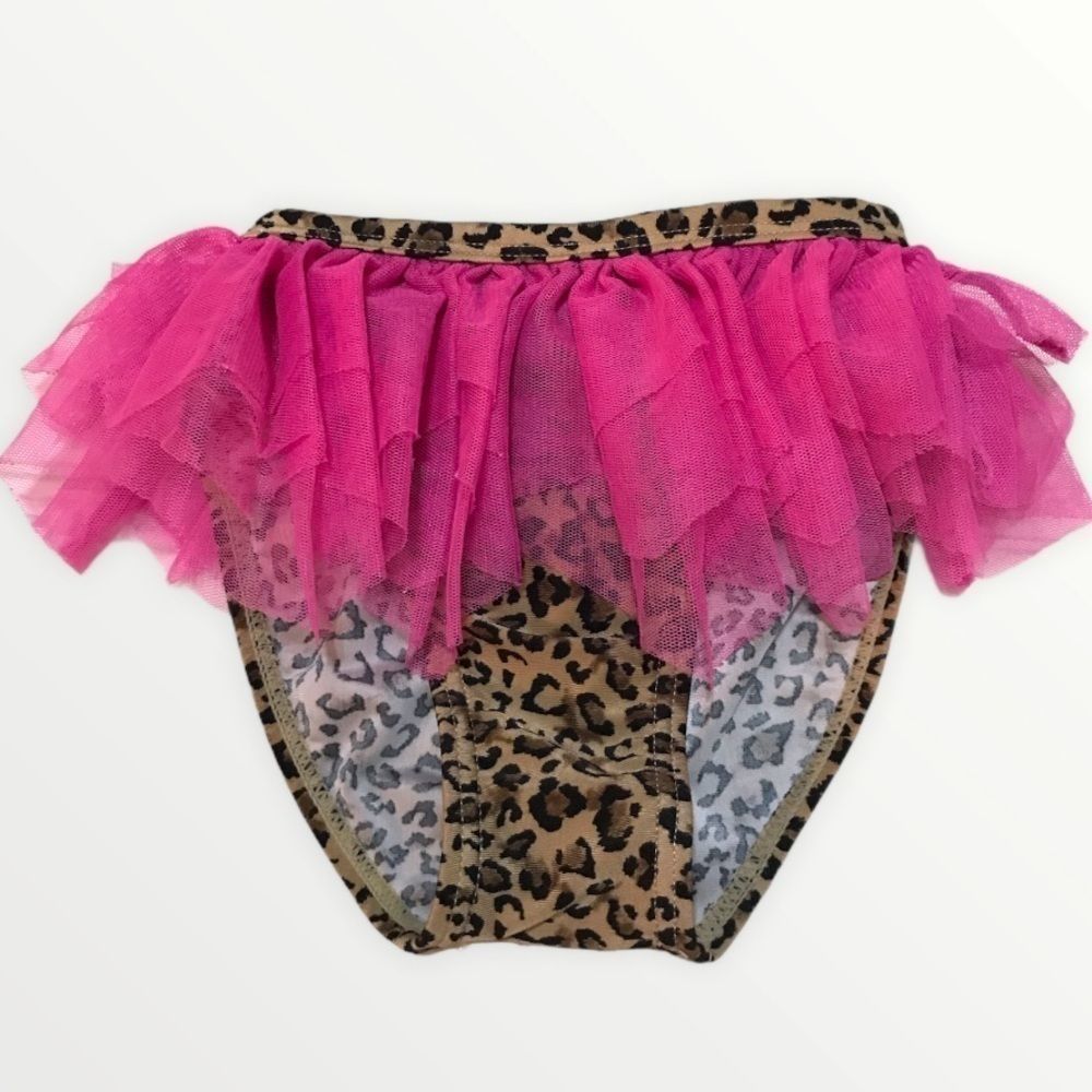 🌺 FLAPDOODLES Animal Print Tutu Swim Bottom